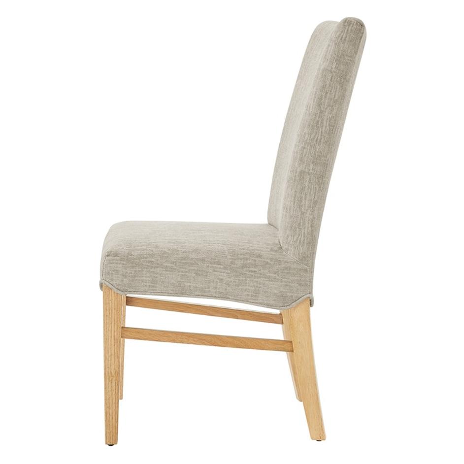Milton Fabric Dining Side Chair, Pasadena Beige by New Pacific Direct
