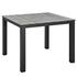 Vermont 40" Outdoor Patio Dining Table In Brown Gray by Modway Furniture
