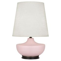 Matte Woodrose Michael Berman Nolan Table Lamp by Robert Abbey