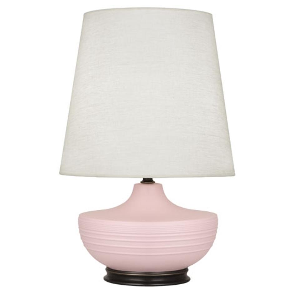 Matte Woodrose Michael Berman Nolan Table Lamp by Robert Abbey