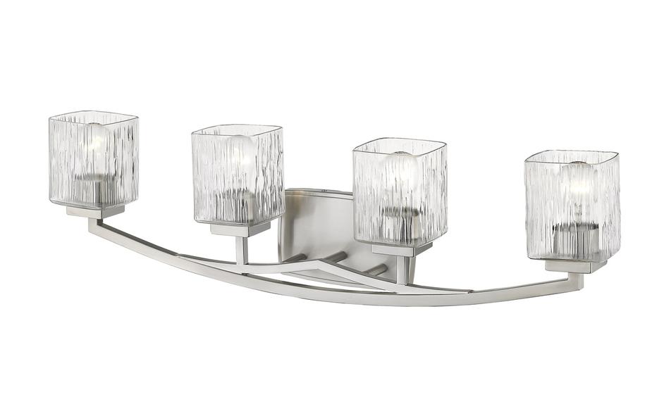 Zaid 4 Light Vanity in Brushed Nickel Finish by Z-Lite