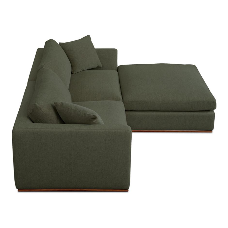 Rue Nook Modular Sectional Dark Green by Moes Home