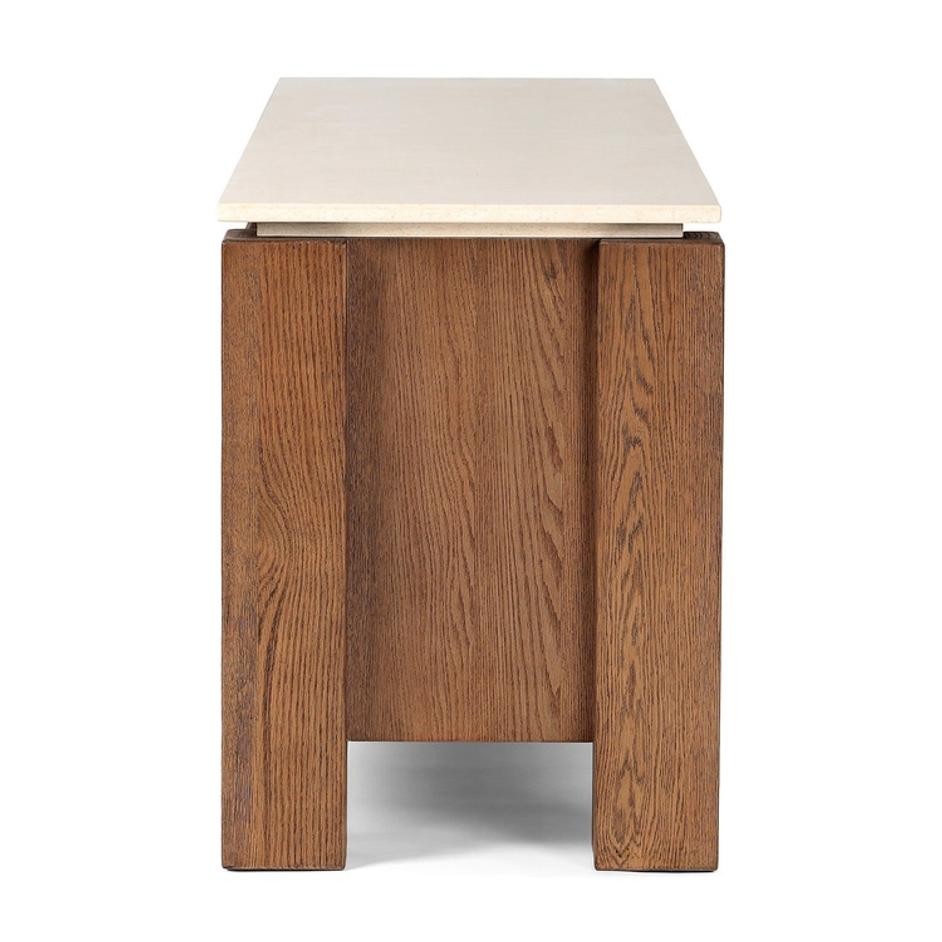 Gibbs Media Console - Tan Oak Veneer by Four Hands