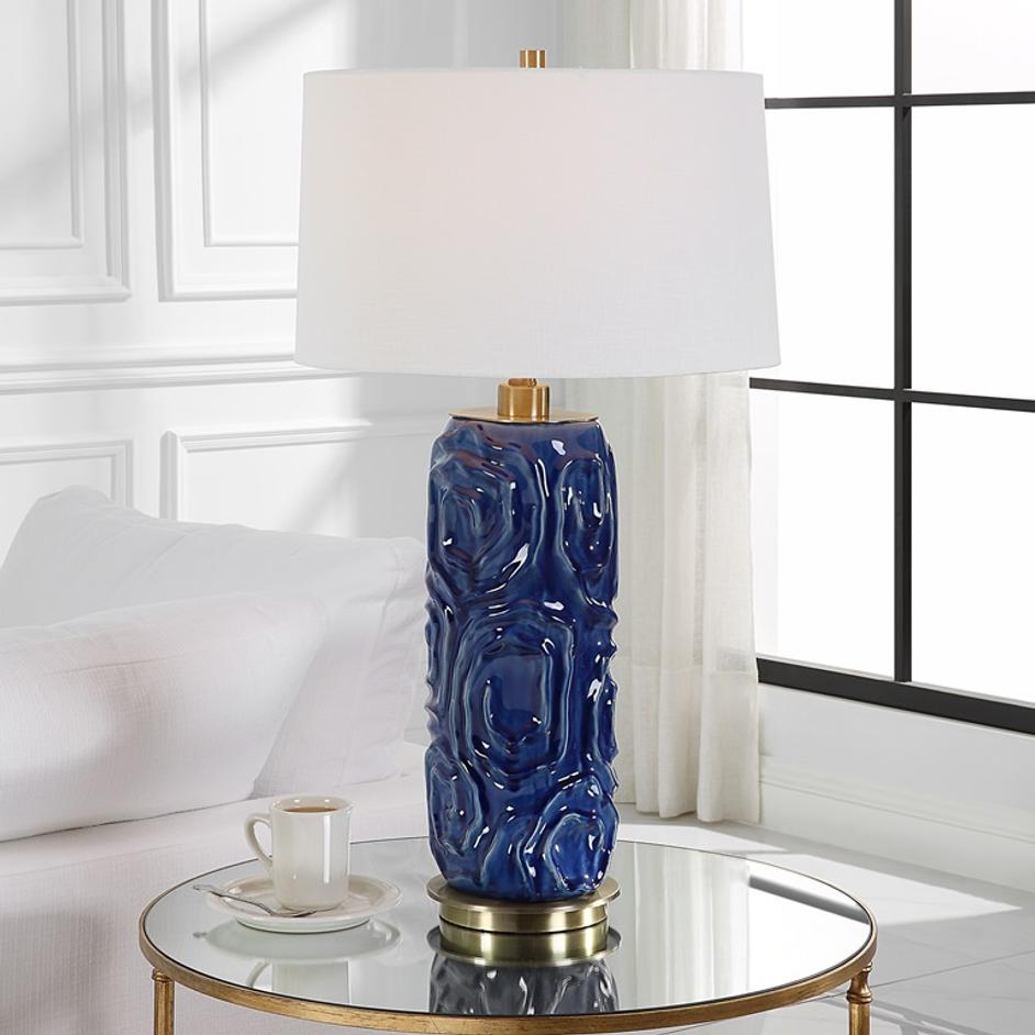 Zade Blue Table Lamp by Uttermost