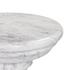 Cyprus End Table - Veined White Marble Solid by Four Hands