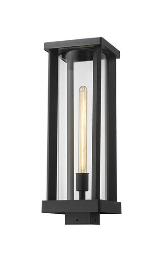 Glenwood 1 Light Outdoor Post Mount Fixture in Black Finish by Z-Lite