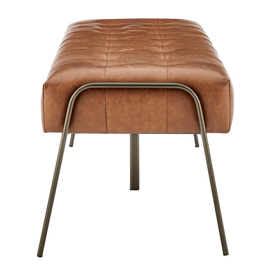 Venturi Tufted Bench In Vintage Cider by New Pacific Direct