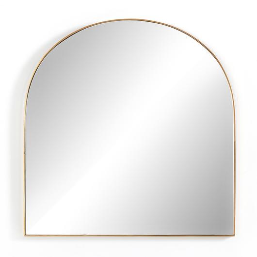 Georgina Wide Mirror In Polished Brass by FOUR HANDS