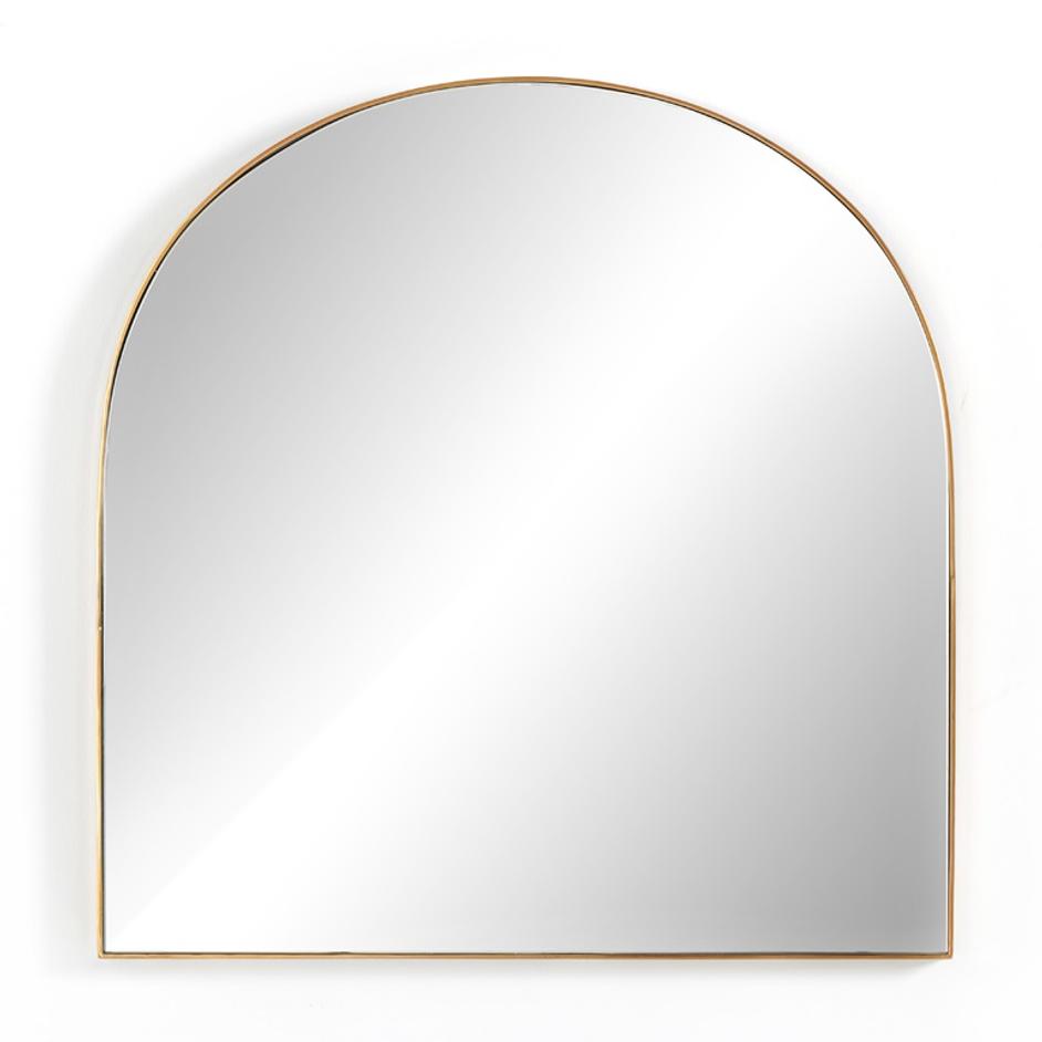 Georgina Wide Mirror In Polished Brass by FOUR HANDS