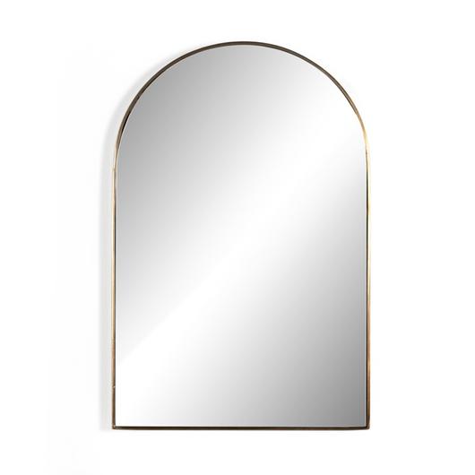 Georgina Small Mirror In Polished Brass by FOUR HANDS