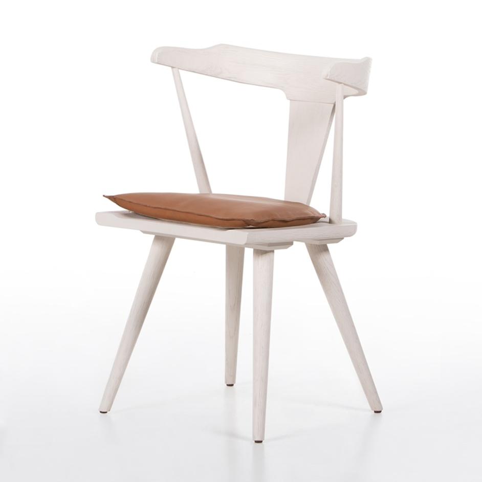 Ripley Dining Chair W Cushion In Off White by FOUR HANDS