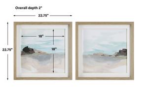 Glacial Coast Framed Prints, Set/2 by Uttermost