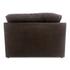 Thurlow Corner Chair Espresso Brown Leather by Moes Home