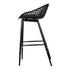 PIAZZA OUTDOOR COUNTER STOOL BLACK-M2 by Moes Home