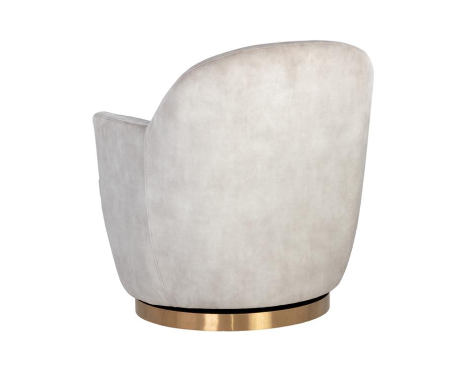 CASEY SWIVEL LOUNGE CHAIR - NONO CREAM by Sunpan