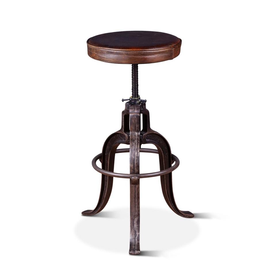Wellington Adjusting Stool, Brown by Home Trends & Design