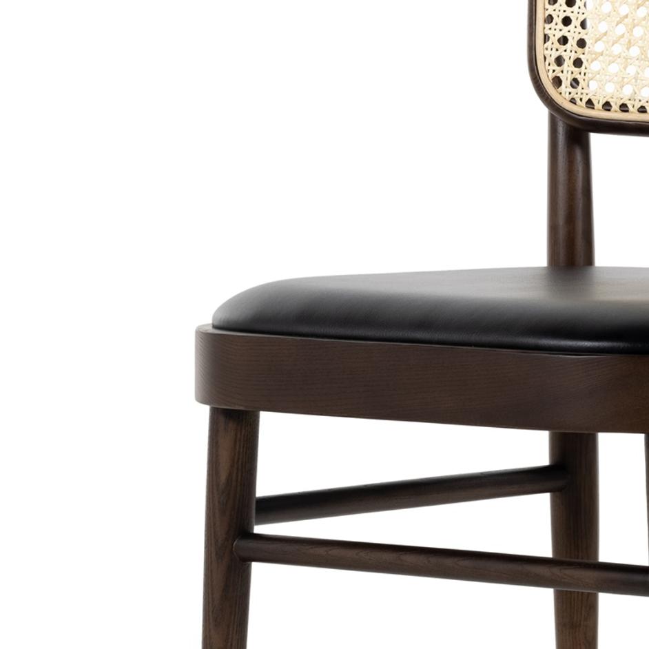 Court Dining Chair In Noir by FOUR HANDS