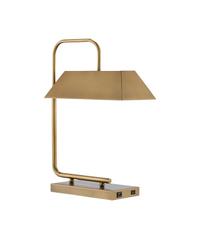 Hoxton Brass Table Lamp In Light Antique Brass by Currey & Company