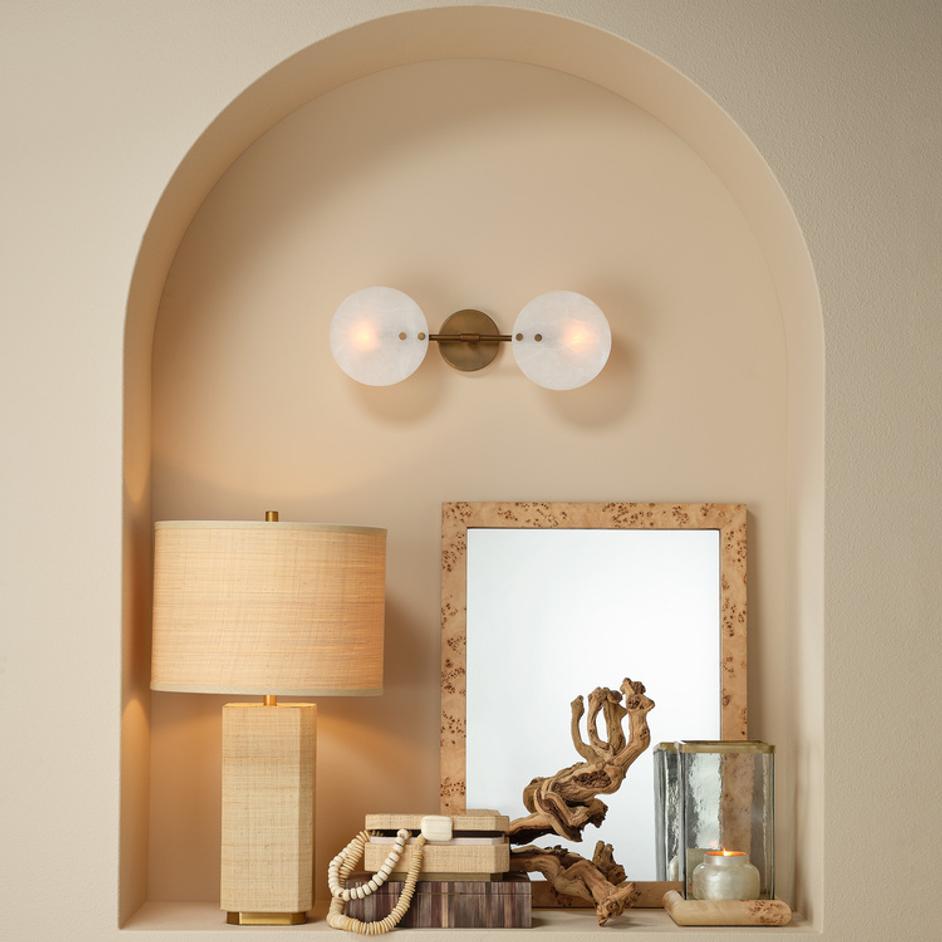 Oracle Alabaster Sconce by Jamie Young