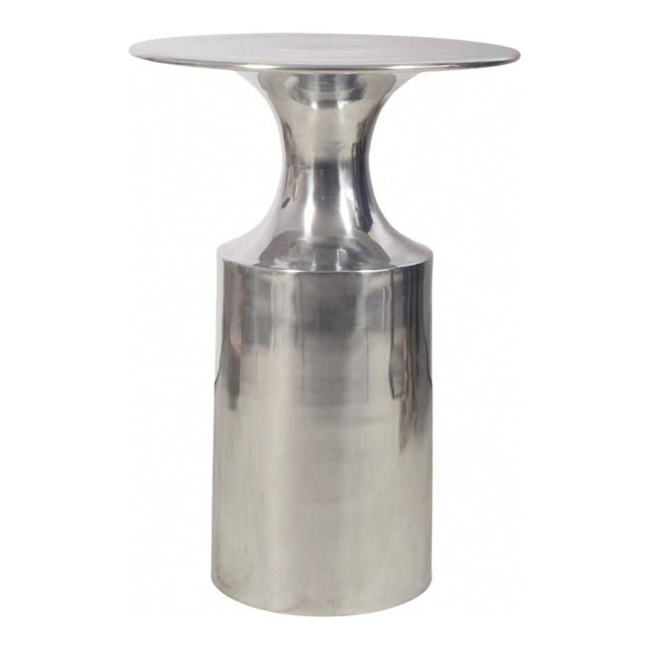 RASSA POLISHED SILVER ACCENT TABLE by Moes Home