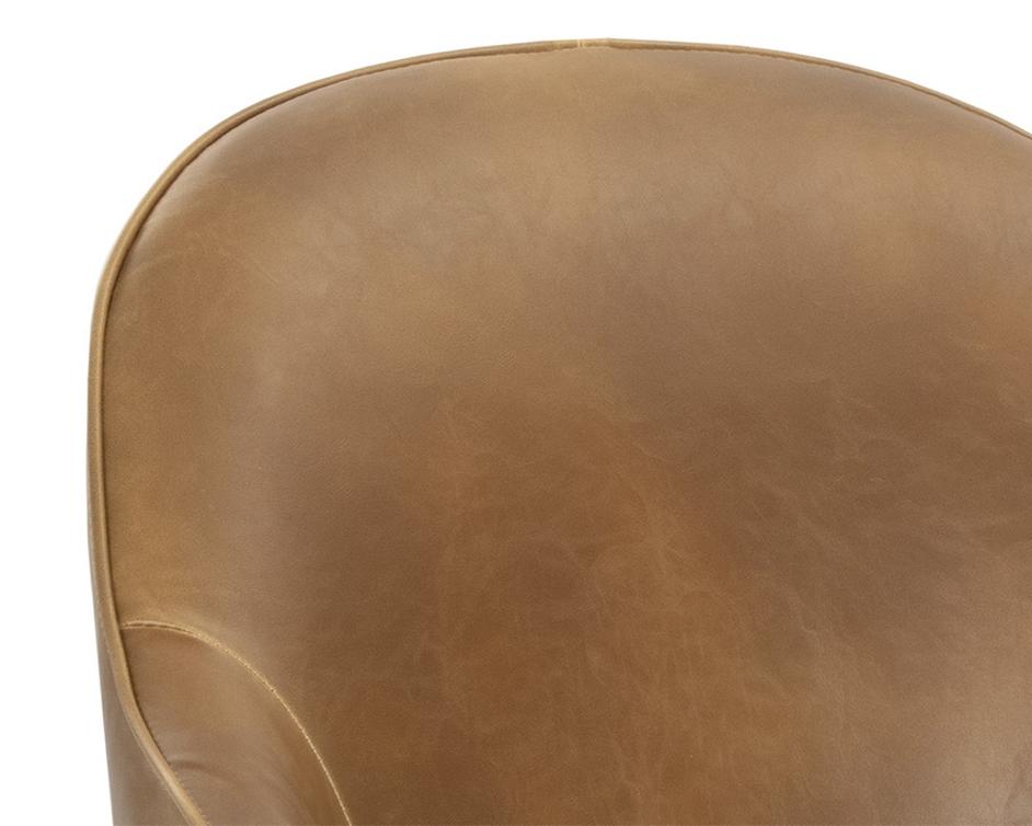 Bretta Swivel Dining Chair - Tobacco Tan by Sunpan