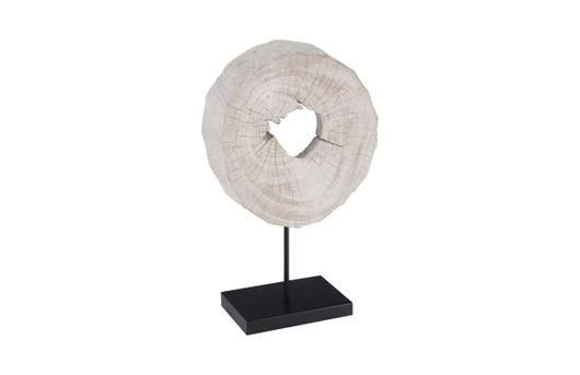 Eroded Wood Circle Sculpture on Stand , Assorted by Phillips Collection