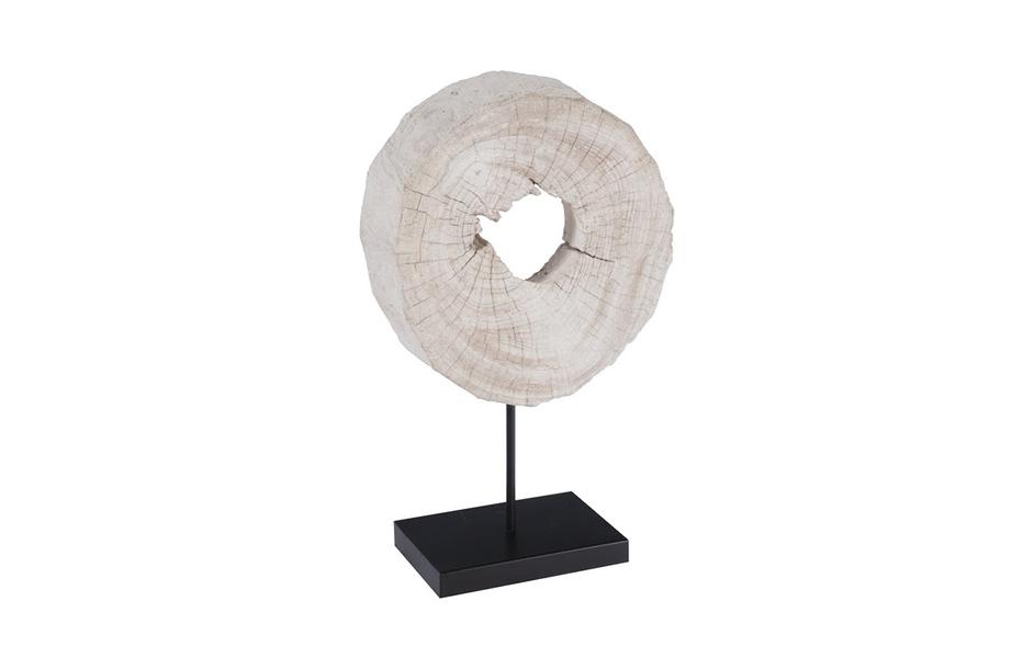 Eroded Wood Circle Sculpture on Stand , Assorted by Phillips Collection