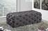 Debbie Ottoman/Bench In Grey Velvet by Meridian Furniture