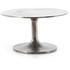 Simone Oval Coffee Table In Raw Antique by FOUR HANDS