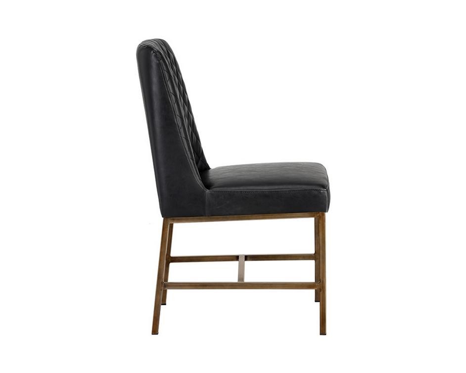 Leighland Dining Chair - Coal Black by Sunpan