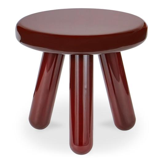 Joy Accent Table Deep Red Lacquer by Moes Home