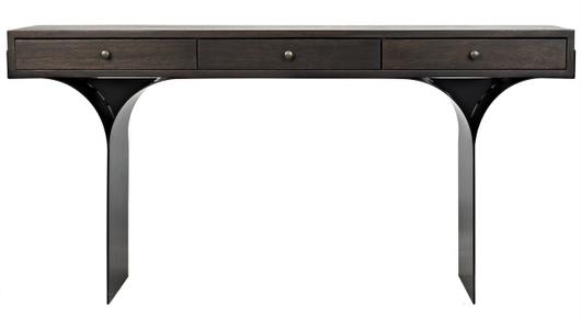 Truss Desk, Ebony Walnut with Steel Legs by Noir Furniture