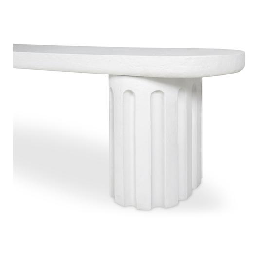 Eris Outdoor Dining Bench White by Moes Home
