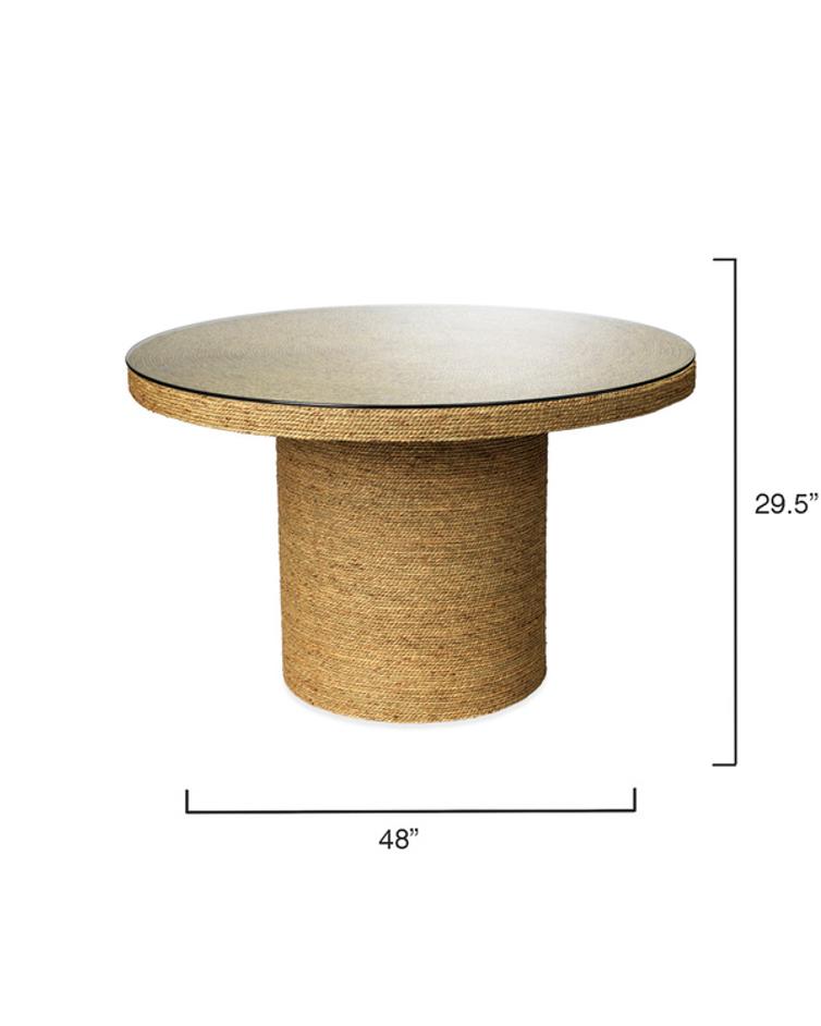 Harbor Seagrass Round Bistro Table by Jamie Young