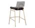 BRINLEY BARSTOOL - GOLD - NIGHTFALL BLACK / CHACHA GREY by Sunpan