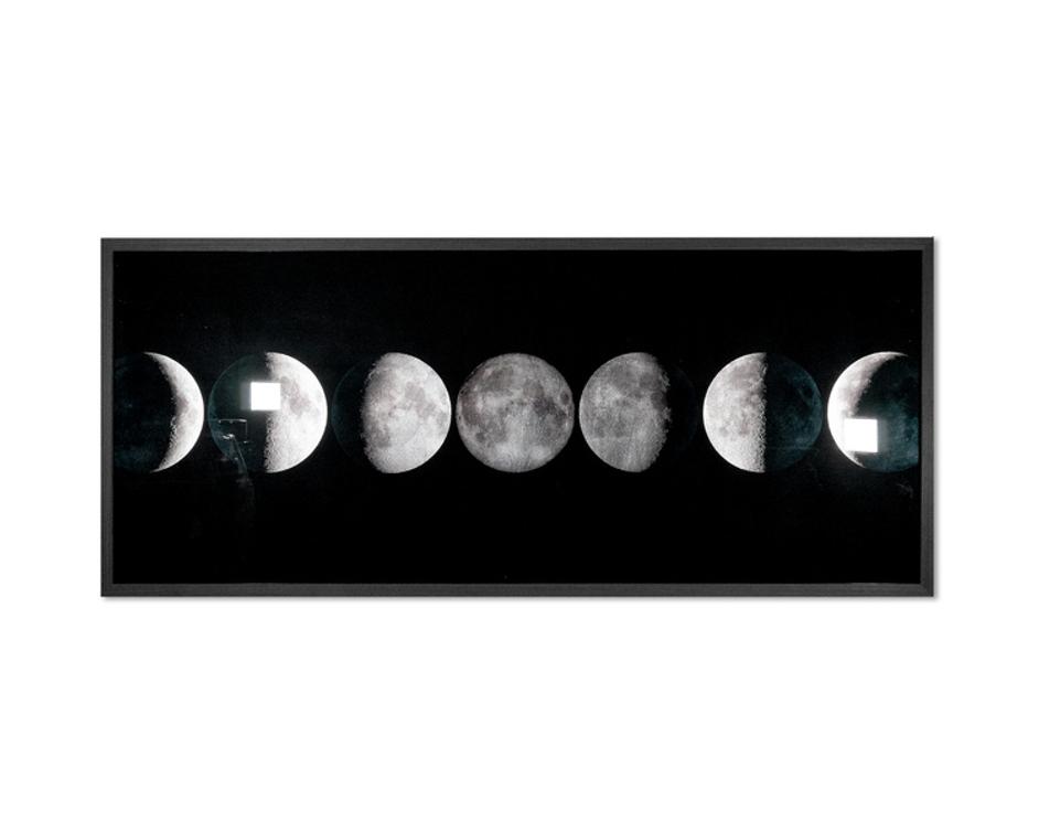 MOON PHASES - 72" X 30" - CHARCOAL FRAME by Sunpan
