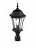 Wakefield Outdoor Post Light in Black Finish by Z-Lite