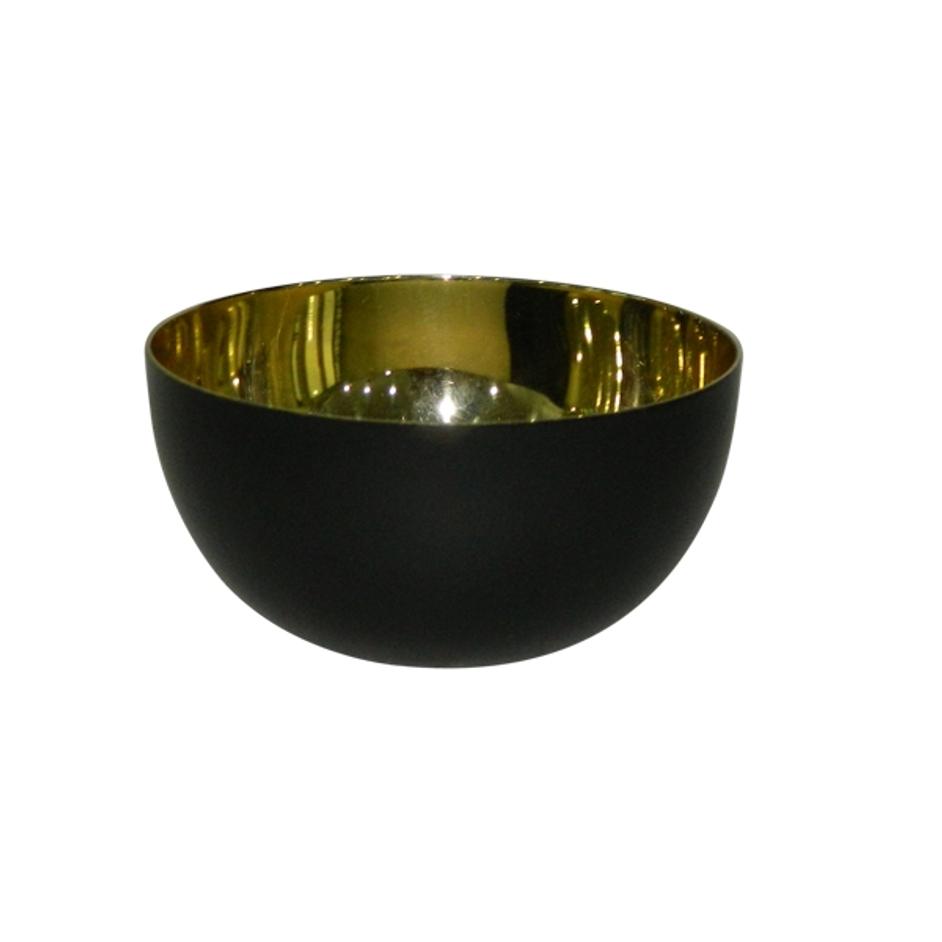 Small Stainless Steel Bowl Gold/Black by BIDK Home