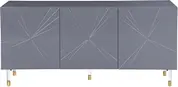 Darryl Sideboard/Buffet In Grey Lacquer by Meridian Furniture