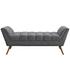 Vestry Medium Upholstered Fabric Bench In Gray by Modway Furniture
