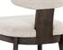 RICKETT DINING CHAIR - DARK BROWN - DOVE CREAM by Sunpan