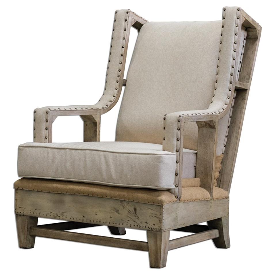 Schafer Linen Armchair by Uttermost