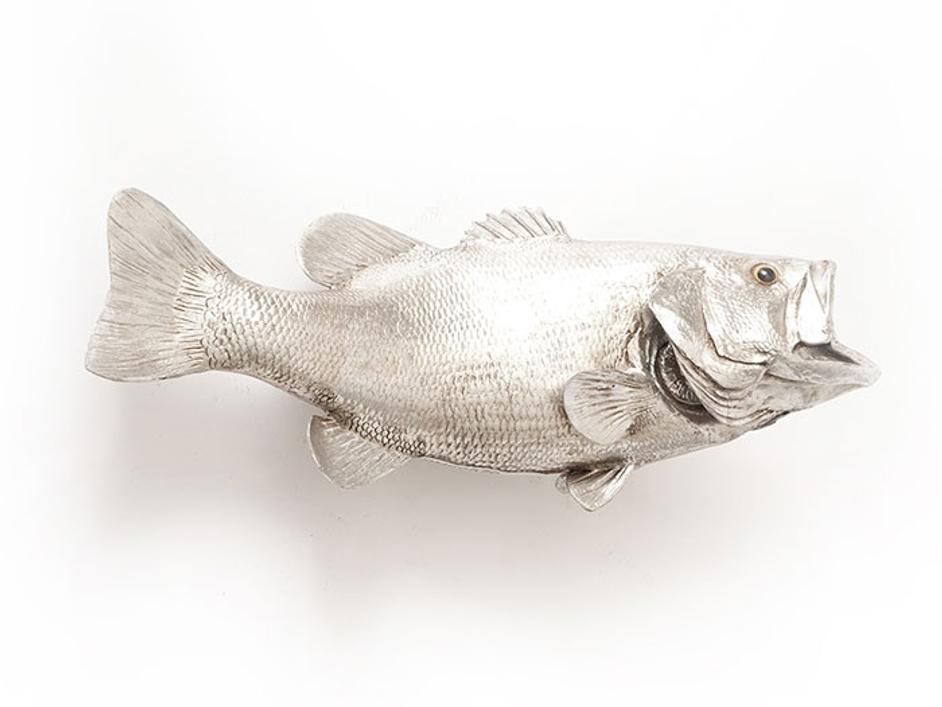 Largemouth Bass Fish, Silver Leaf by PHILLIPS COLLECTION