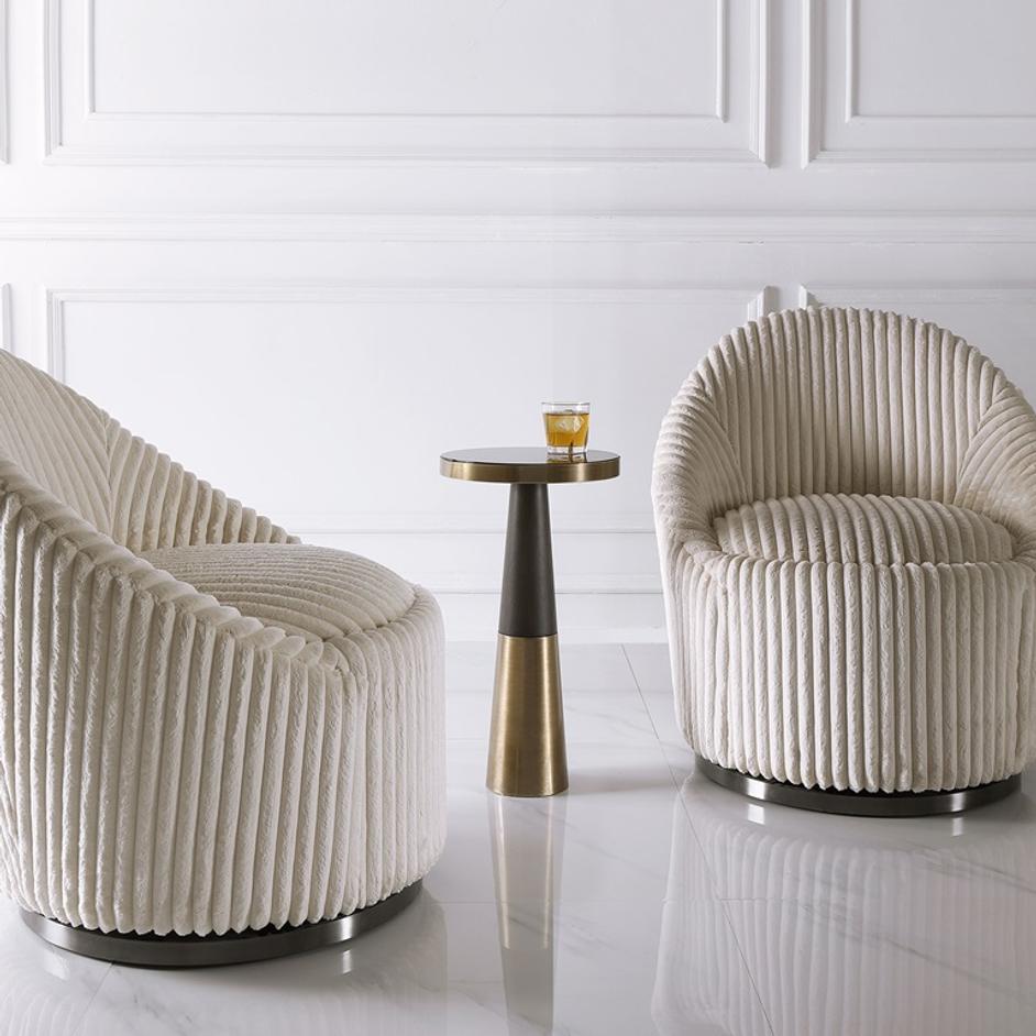 Fortier Black Accent Table by Uttermost