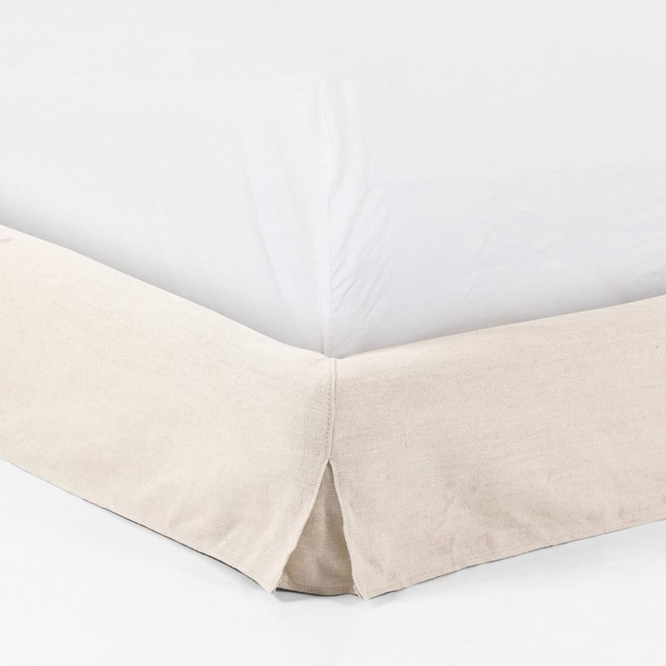 Aidan King Size Slipcover Bed - Brussels Natural by Four Hands