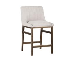 Halden Counter Stool - Beige Linen by Sunpan