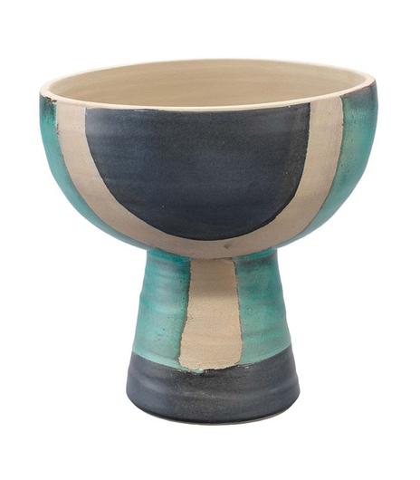 Blanche Ceramic Decorative Wide Vessel by Jamie Young