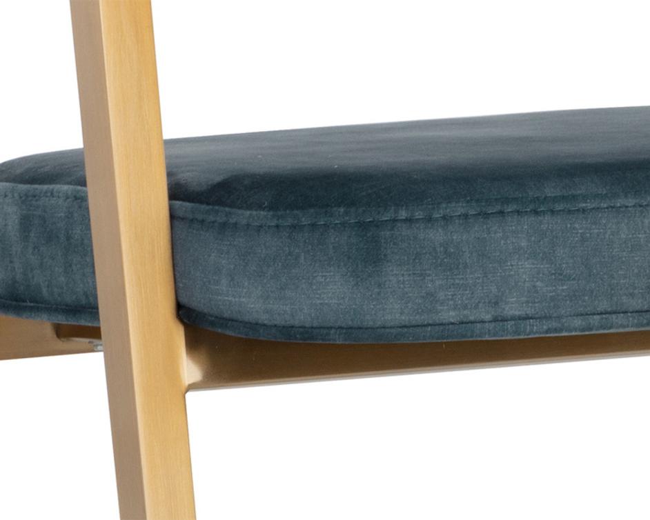 BURGOS DINING ARMCHAIR - NONO PETROL by Sunpan