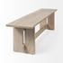 Aida 18H Light Gray Wood Dining Bench by Mercana