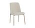 ZEKE DINING CHAIR - ANTIQUE BRASS - BERGEN IVORY by Sunpan